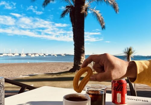 Benidorm beach and skyline on the Costa Blanca, Alicante